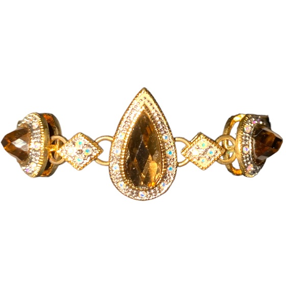 VTG Butler Fifth Avenue Collection Smoky Quartz Rhinestone Necklace & Bracelet - Picture 6 of 11